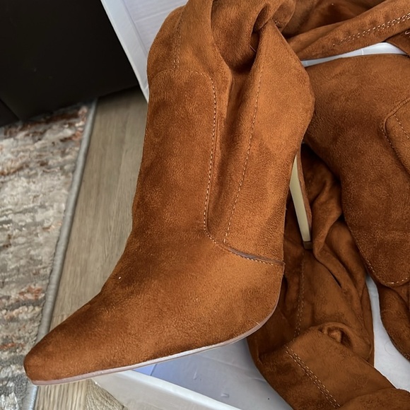 Cape Robbin Khaki Over-the-Knee Boots - Picture 9 of 9